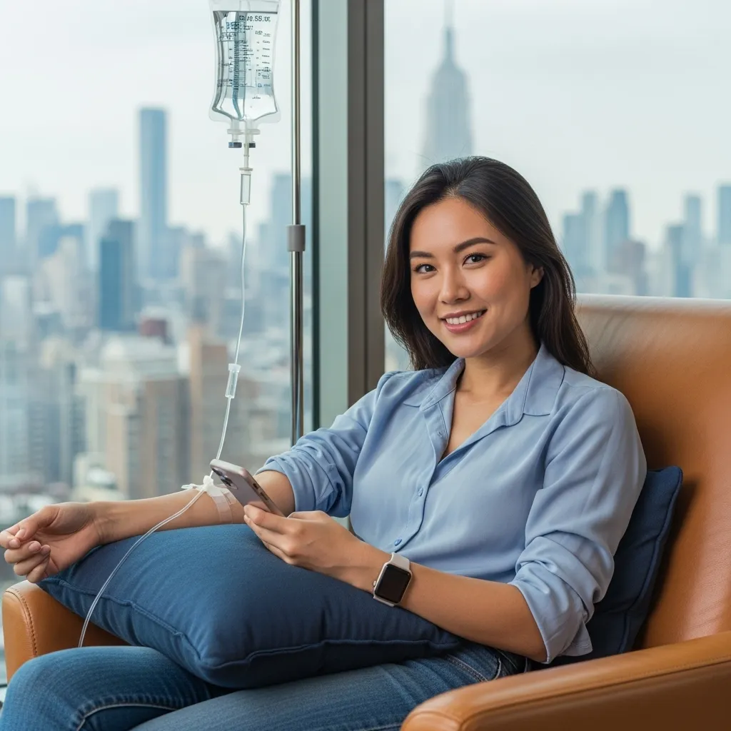 Upper East Side 17 lady from upper east side getting iv vitamin c drip