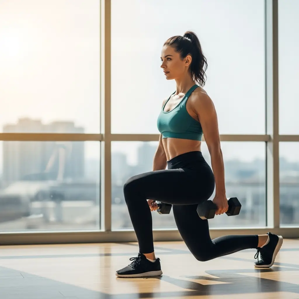 woman exercising to boost NAD levels naturally in NYC mobile IV context