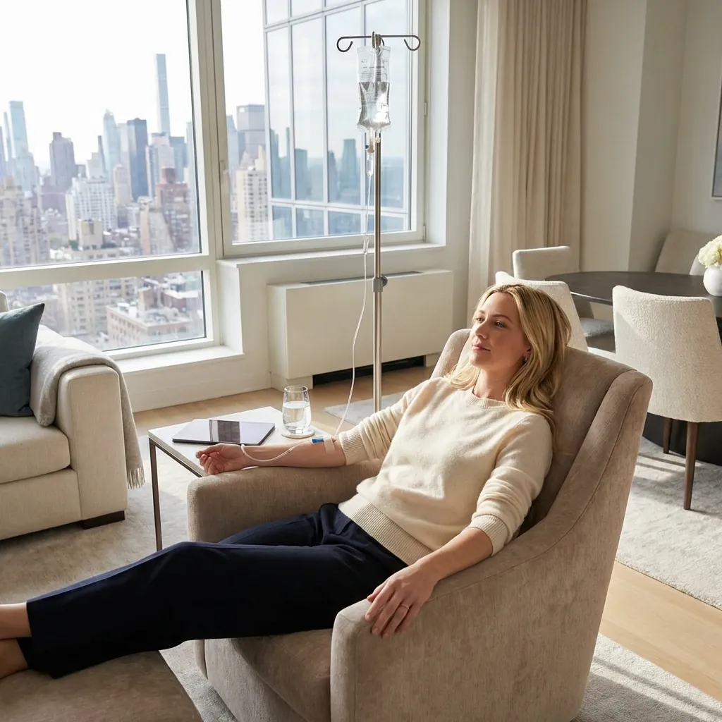 iv vitamin C infusion that is fda approved being given to lady who lives in upper west side area called Manhattan Valley iv vitamin c infusion for woman in upper west side